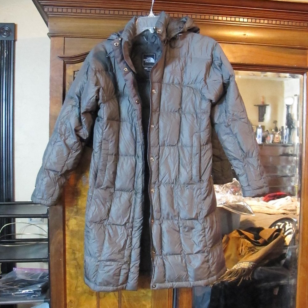 The North Face down jacket mid length XS